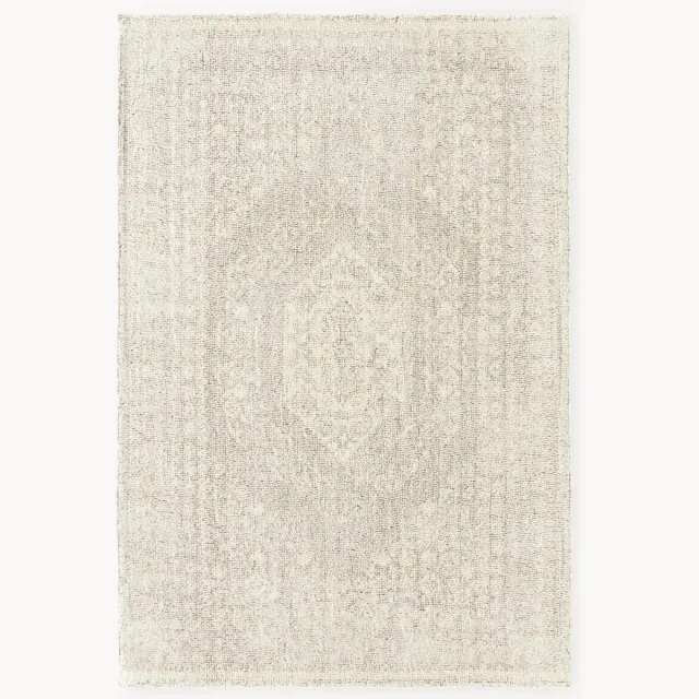 Westwing Collection Handgetuft juten vloerkleed Flynn Beige