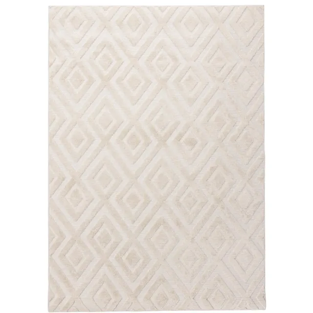 Nest of Nora Laagpolig vloerkleed rechthoekig 200x290 cm - Polyester - Wit
