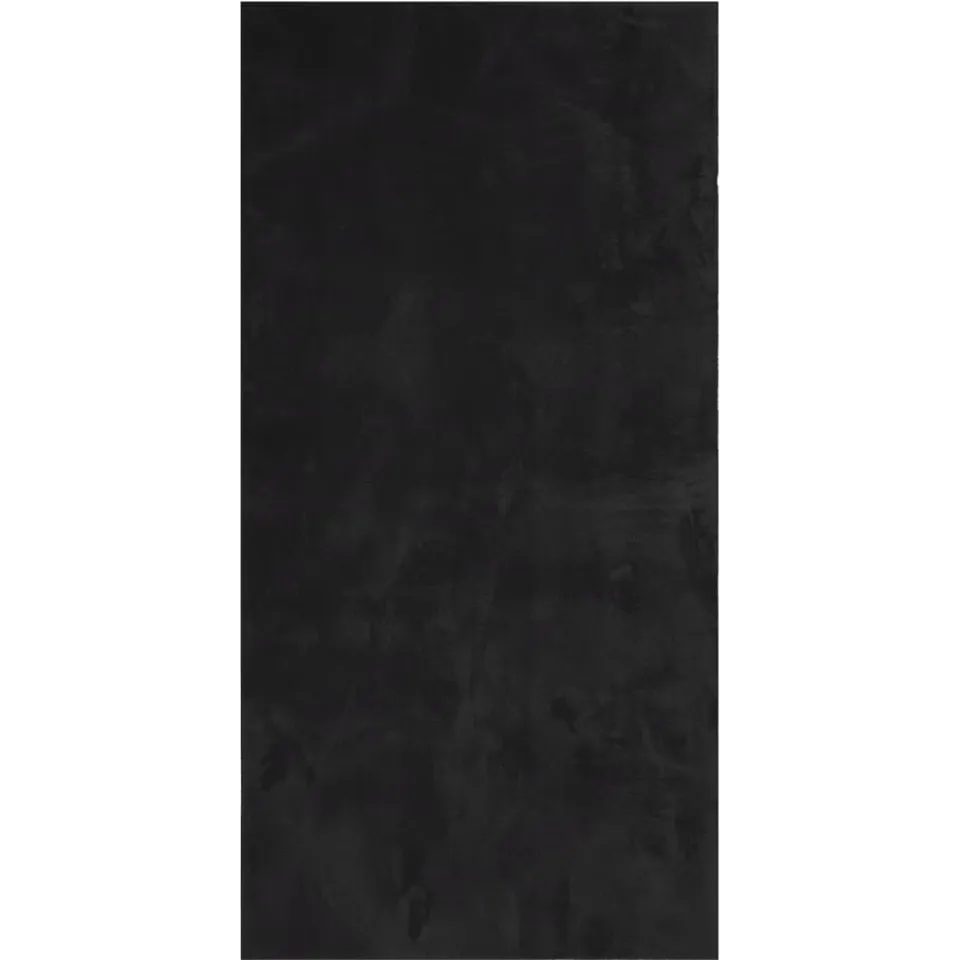 vidaXL Vloerkleed HUARTE laagpolig zacht wasbaar 100x200 cm zwart, foto 3