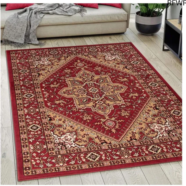 RFWR Oriëntaals Vloerkleed 160x230 cm - Traditioneel Tapijt Voor Woonkamer, Slaapkamer en Eetkamer - OEKO-TEX Gecertificeerd - Kastanjebruin/Donkerrood Kastanjebruin, Donkerrood