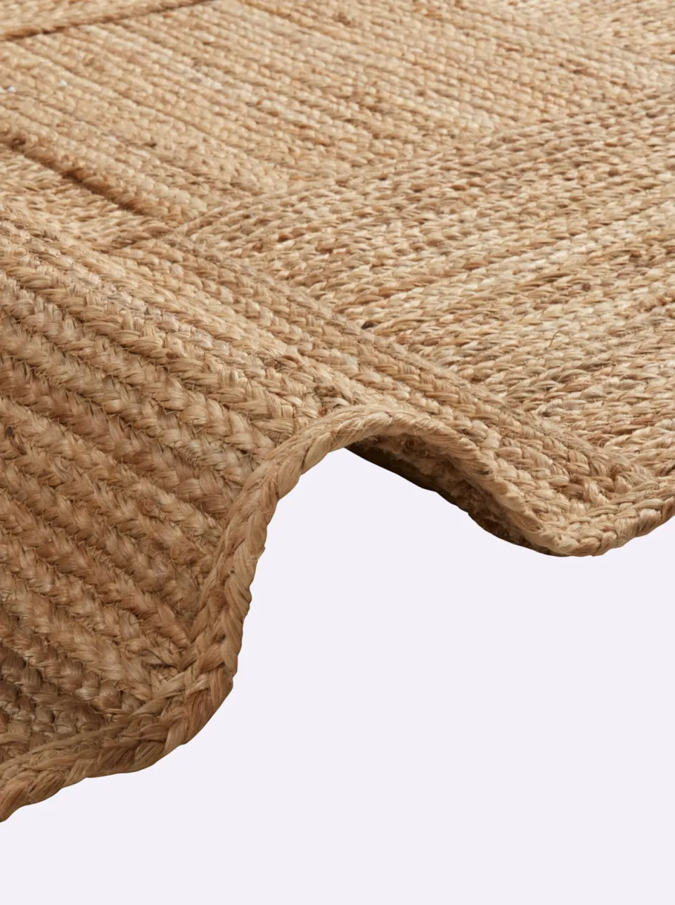 vloerkleed jute ruitdessin naturel, foto 3