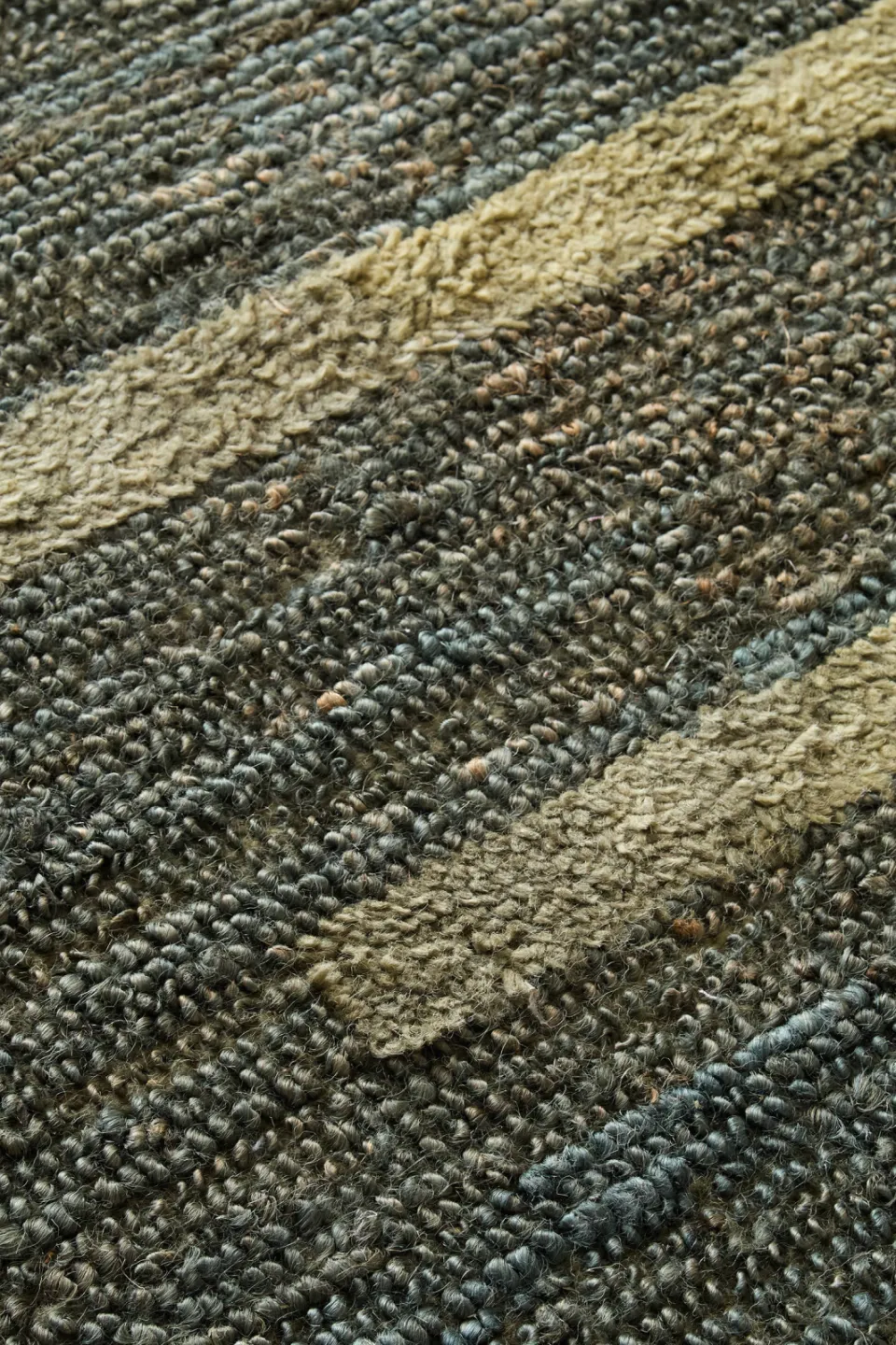 Studio LIVIT Ash jute gestreept vloerkleed donkergroen donkergroen/groen, foto 6