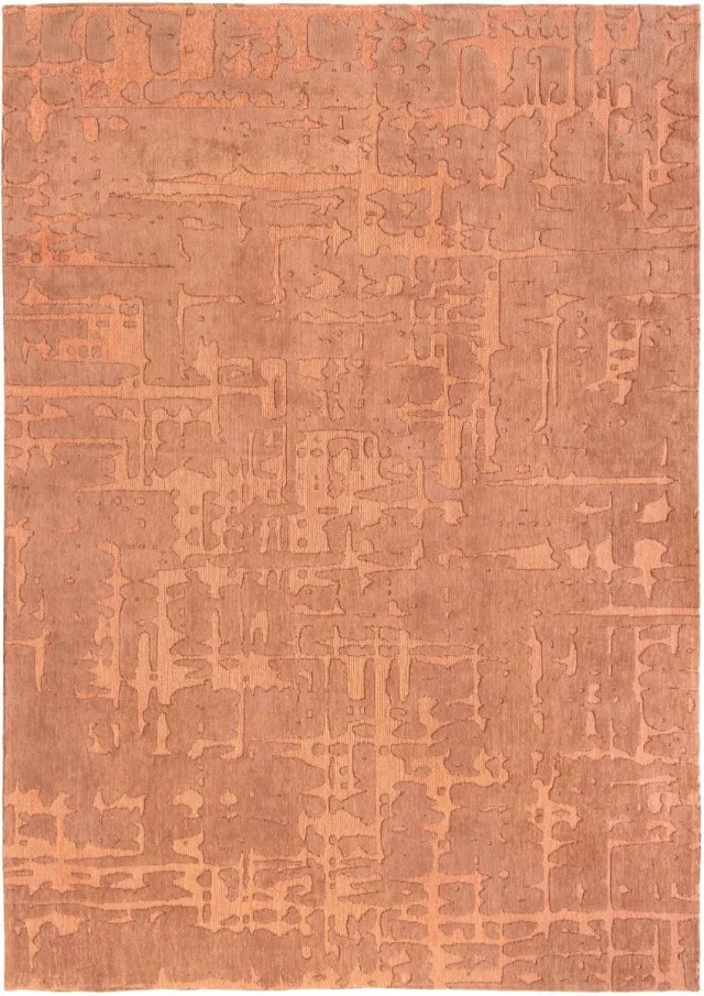 Louis de Poortere Wasbaar Binnen & Buiten Vloerkleed - 170 x 240 cm - Louis De Poortere Baobab Za Copper - Laagpolig Tapijt - Gerecycled PET - Made in Belgium - Circulair Roze