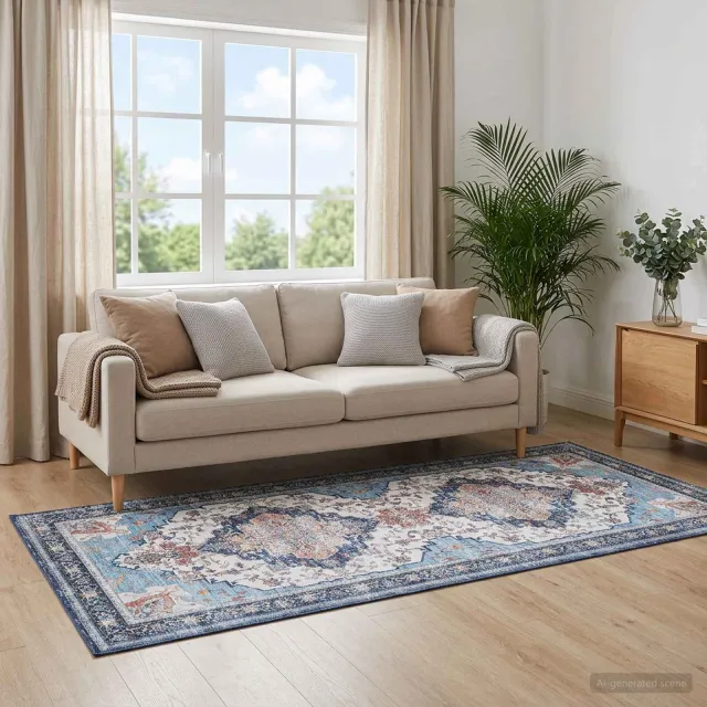vidaXL Vloerkleed ORIZ Meerkleurig 80 x 200 cm 100% polyester, foto 2
