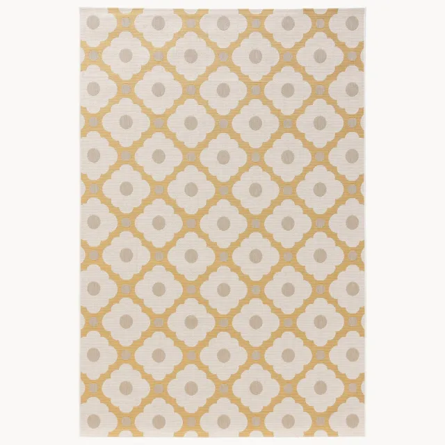 benuta In- & outdoor vloerkleed Vega Beige, Geel