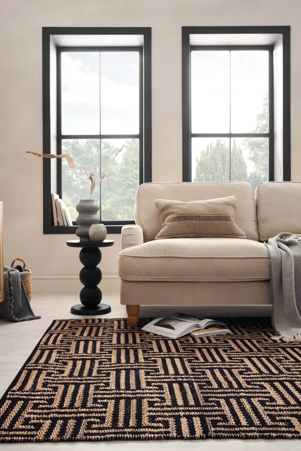 Flair Rugs Meander jute vloerkleed naturel, foto 2