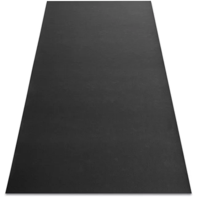 RUGSX Kleden Rugsx Tapijt met rubber bekleed RUMBA 1909 éénkleurig 200x450 cm Zwart