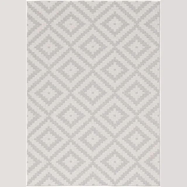 Pergamon Vloerkleed voor binnen en buiten Marbella Tegellook Grijs