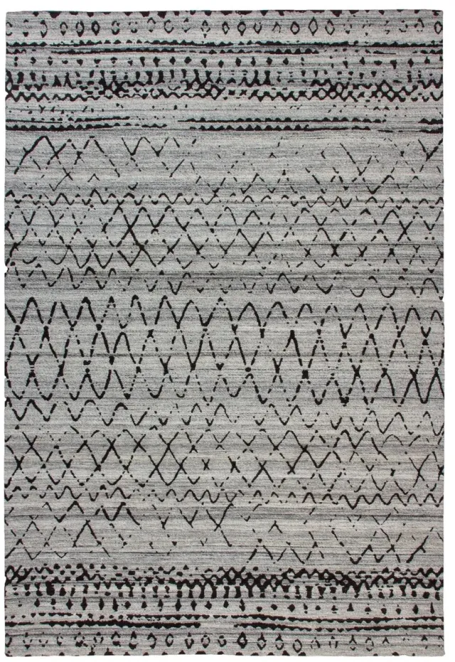 Dutch XXL Wollen Vloerkleed | Tapijt | Phoenix | Geometrisch | Naturel/Grijs Naturel / Grijs