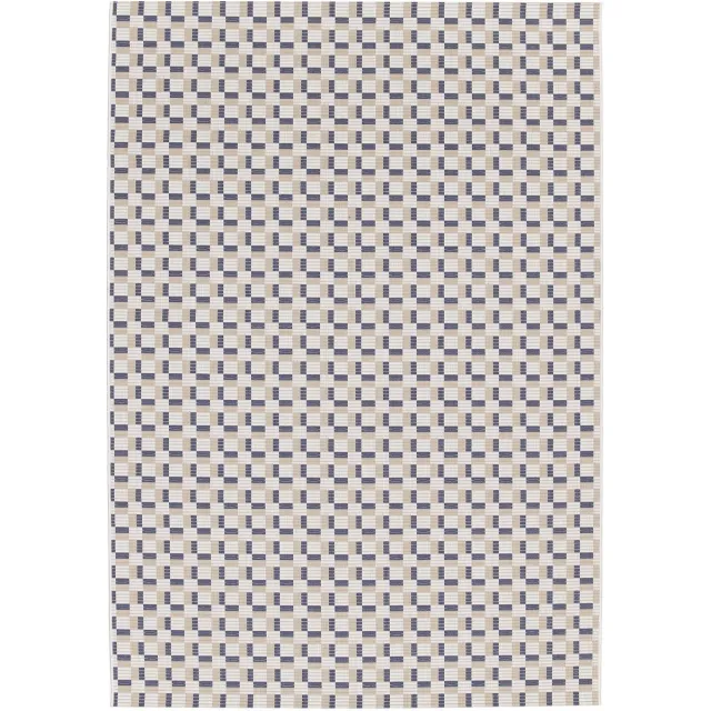 AFK Living Tapijt voor binnen en buiten grafisch en kleurrijk MEMPHIS blauw