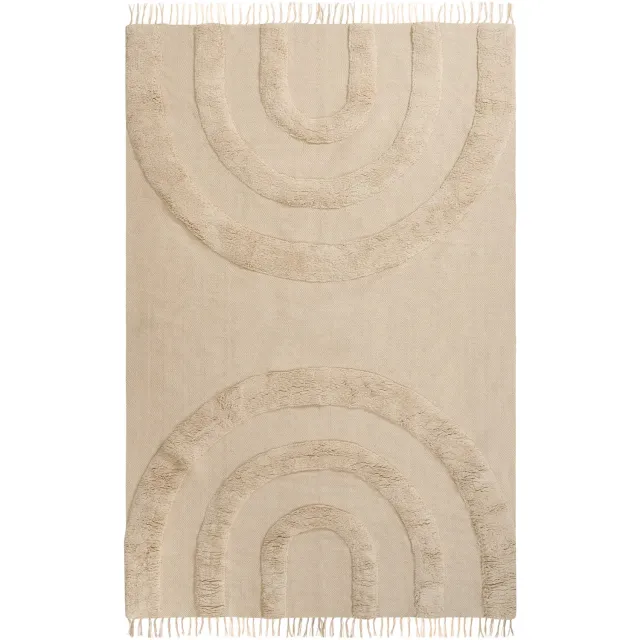 Beliani NAKO - Kindervloerkleed - Beige - Katoen