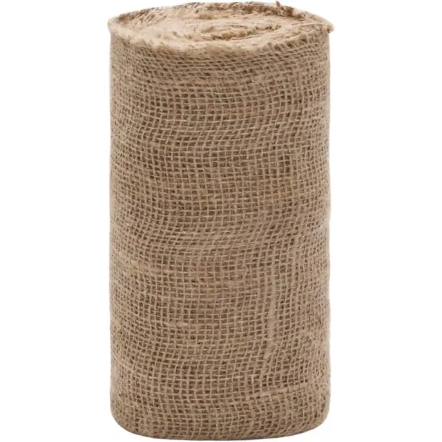 vidaXL Tuin - Jute - Net - 25 - cm - x - 5 - m - 180 - gsm - 100% - Tossa - Jute - Naturel