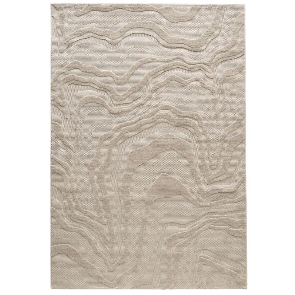 NOUS Living Teal vloerkleed taupe