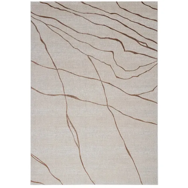 Acsento Jura Carrara Copper Vloerkleed - Beige - Rechthoekig - Polyester - Eetkamer, Woonkamer, Slaapkamer - Abstract - Modern, Design, foto 2