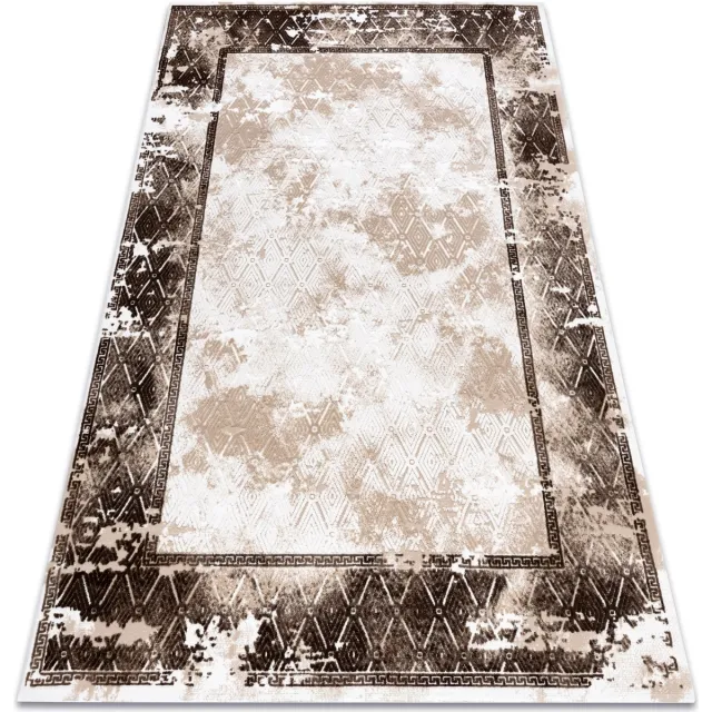 RUGSX Kleden Rugsx Tapijt ACRYL VALS 0W1738 C56 54 Kader 100x200 cm Beige