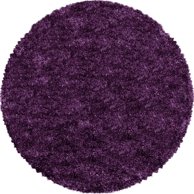 Muratap Pearl Soft Rond Hoogpolig Vloerkleed Paars / Lila