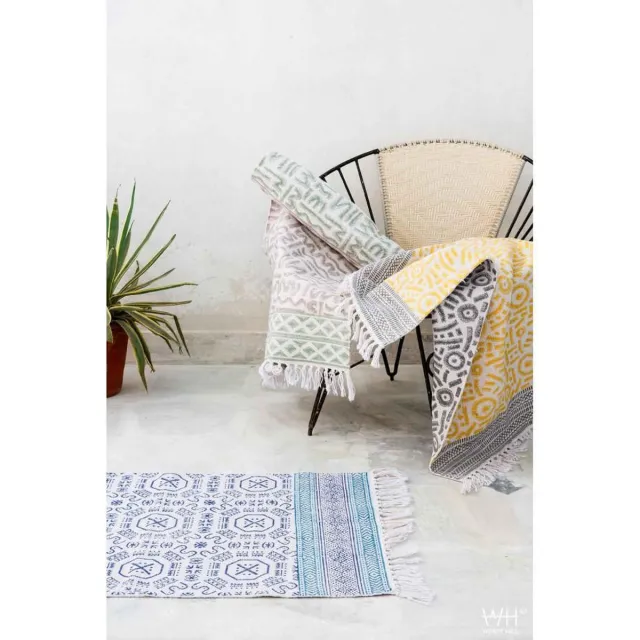 Windy Hill vloerkleed/tapijt/badkamermat Windy Hill Kristen 2 zijdig 100% katoen 70*140cm multi