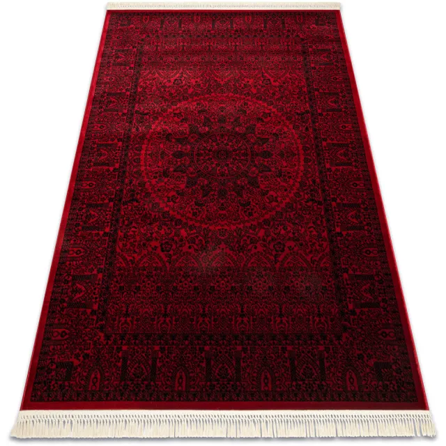 RUGSX Kleden Rugsx ORIENT 6039 tapijt bordeauxrood / zwart Frame, 100x200 cm