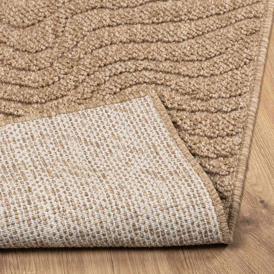 vidaXL Binnen- en buitentapijt AGIRA Naturel 230 x 160 cm Polyester, foto 4