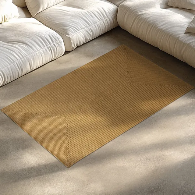 Tectake Vloerkleed 80 x 150 cm – Gevlochten Kleed in Jute-Look – Boho Vloerkleed voor Binnen en Buiten – Weerbestendig en Onderhoudsvriendelijk – Natuurkleur
