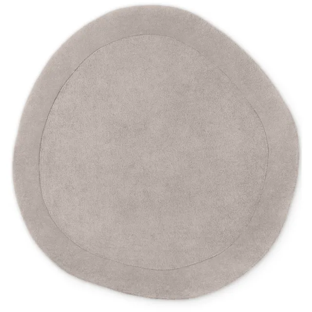 Villeroy & Boch 1812 wollen vloerkleed organisch rond Kivi Naturel Grijs - Organisch rond 160 Ø - (M)