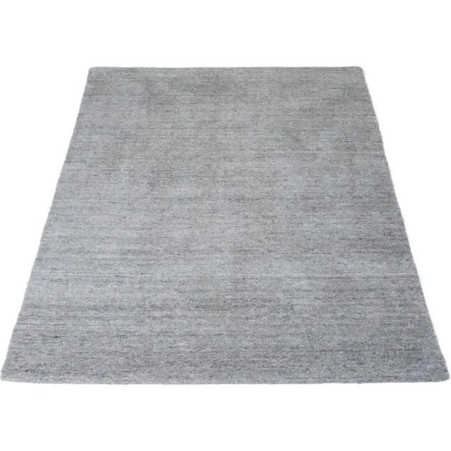 Veer Carpets Vloerkleed New Berbero Grey 834 - 200 x 240 cm - Wol Hoogpolig Vloerkleed – Japandi / Tijdloos Design Grijs