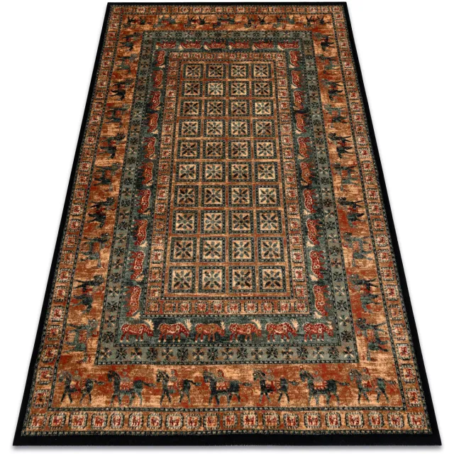 RUGSX Kleden Rugsx Wollen tapijt KASHQAI 4301 500 oosters, kader 80x160 cm Beige