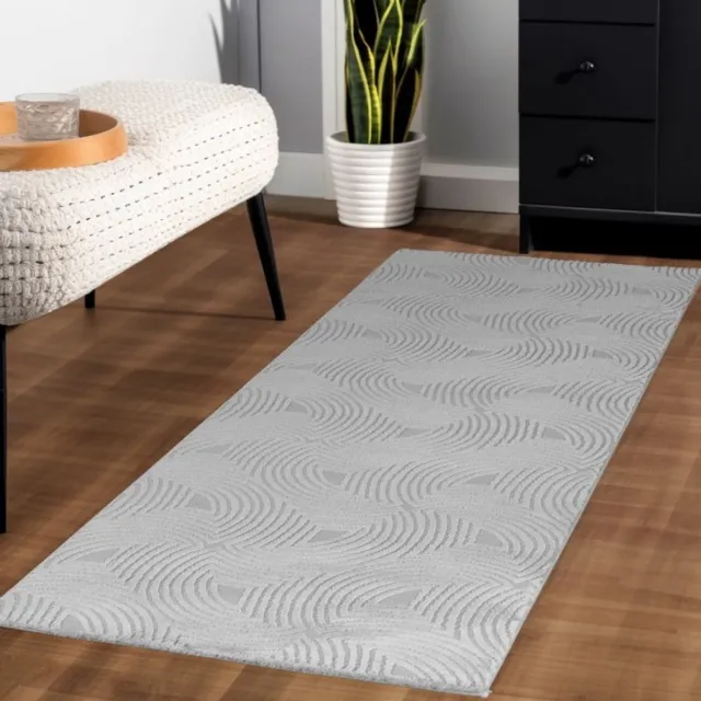 TapisTrend Designer tapijt Geld 200x290 cm Binnenkleed, zilverkleurig, voor de woonkamer, comfortabel, antislip, geschikt voor dagelijks gebruik, wasbaar