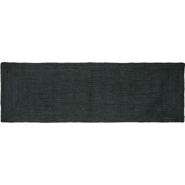 vidaXL Gebied Tapijt Donkergrijs 80 x 250 cm Jute