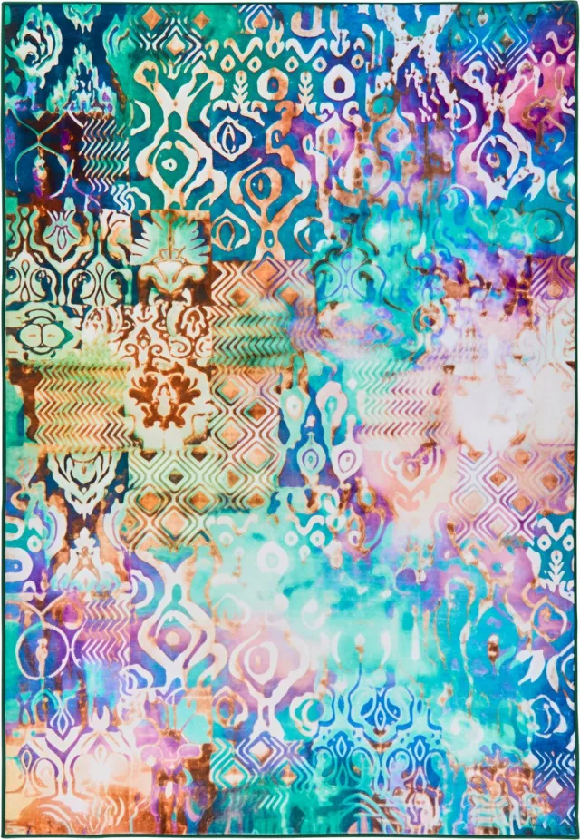 Beliani ISVANTA - Vloerkleed - Meerkleurig - 140 x 200 cm - Polyester