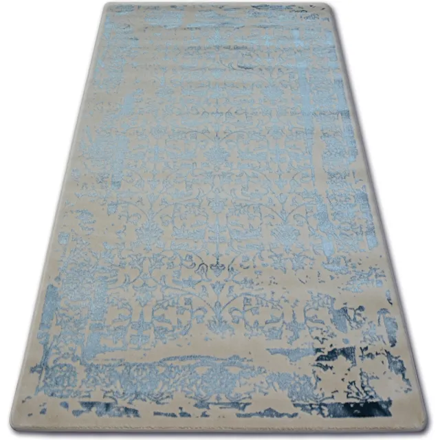 RUGSX Kleden Rugsx Tapijt ACRYL MANYAS 0920 Ivoor/Blauw Wit