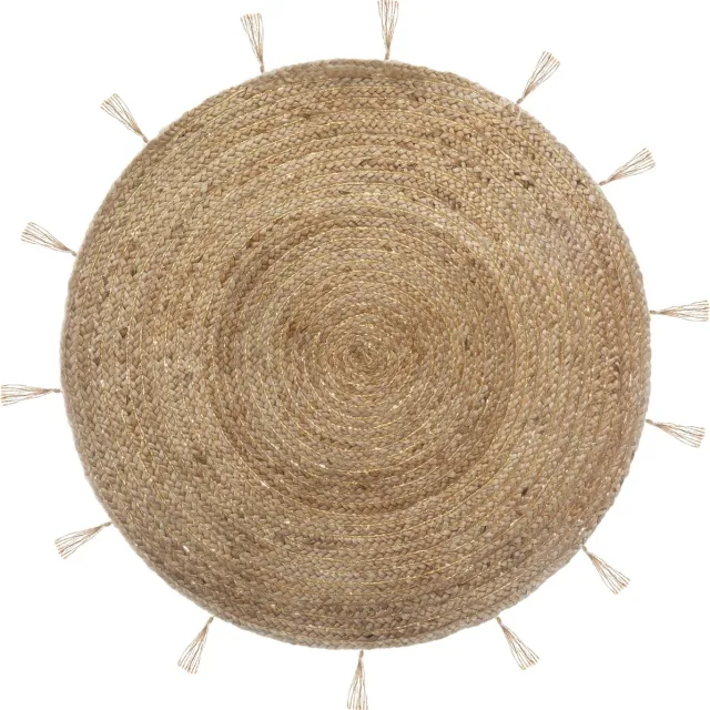 Atmosphera Lurex Cosy Jute Vloerkleed- 80 cm - Tapijt Beige