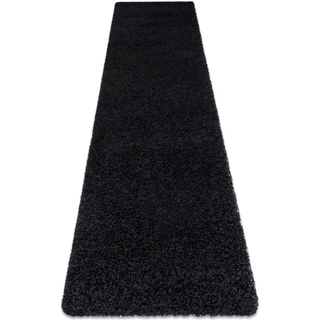 RUGSX Kleden Rugsx Tapijt, Vloerbekleding SOFFI shaggy 5cm zwart - 70x300 cm