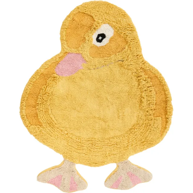 Beliani DUCKIE - Kindervloerkleed - Geel - 95 x 120 cm - Katoen
