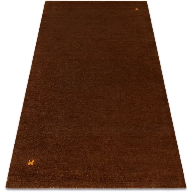 RUGSX Kleden Rugsx Wollen tapijt GABBEH LOOM bruin - HANDGEWEVEN 125x180 cm