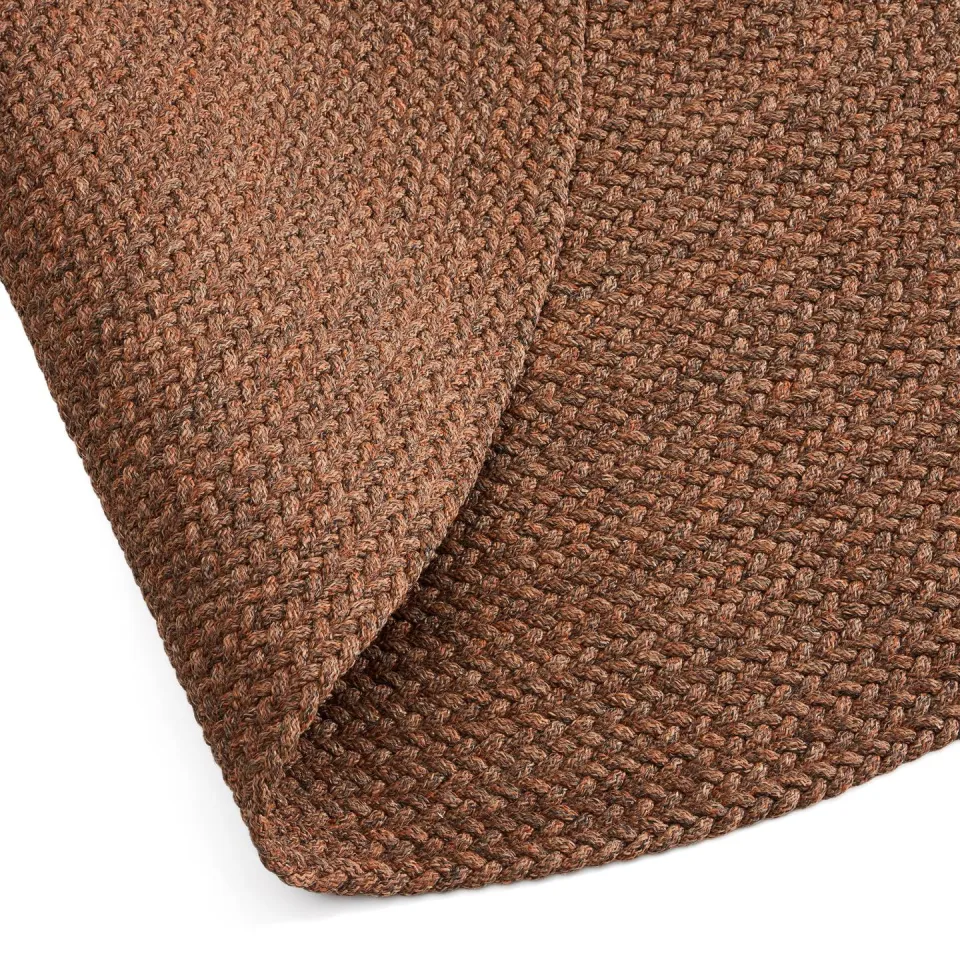 Kave Home Rond Vloerkleed 'Despas' 200cm, kleur Terracotta, foto 5