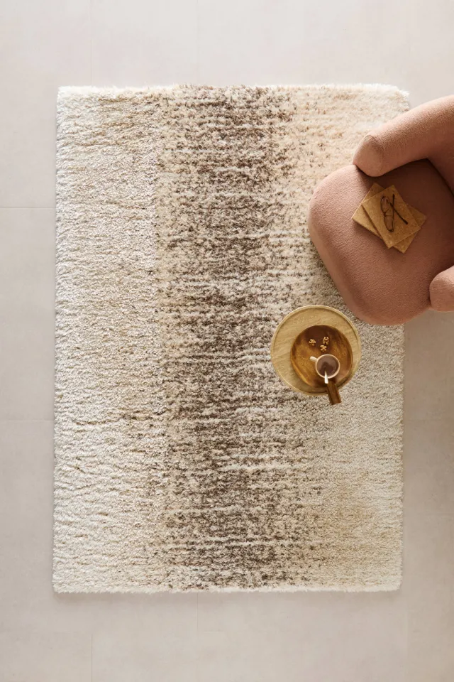 NOUS Living vloerkleed crème bruin, foto 2