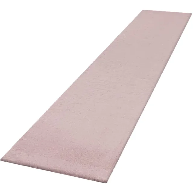TT Home Hoogpolig tapijt slaapkamer imitatiebont pluizig konijnenbont imitatie roze Rechthoek