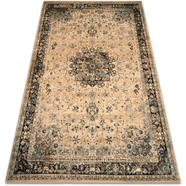 RUGSX Kleden Rugsx Tapijt POLONIA KORDOBA25 Rozet, frame sepia Bruin