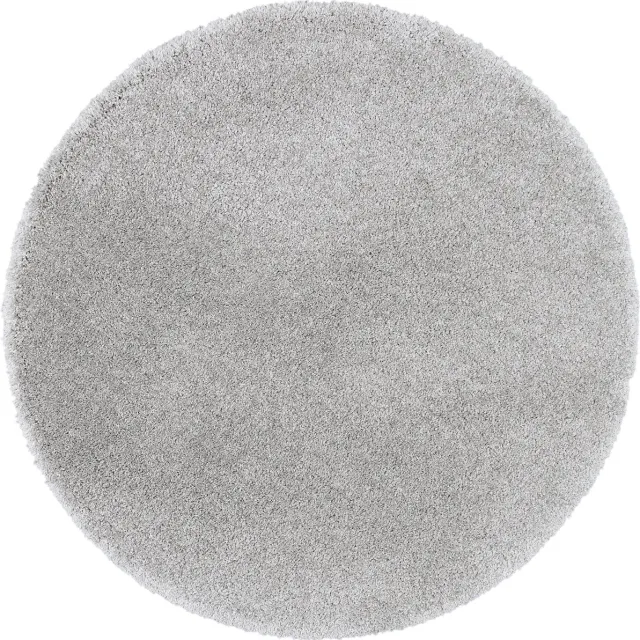 Snapstyle Vloerkleed Luxe Shaggy Droom Rond Grijs