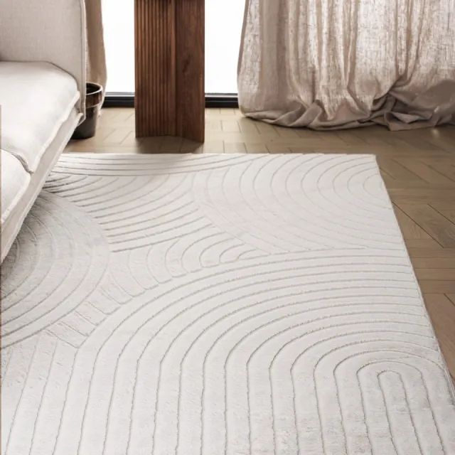Carpetique Japandi Vloerkleed - Terra Zenith Beige, foto 2