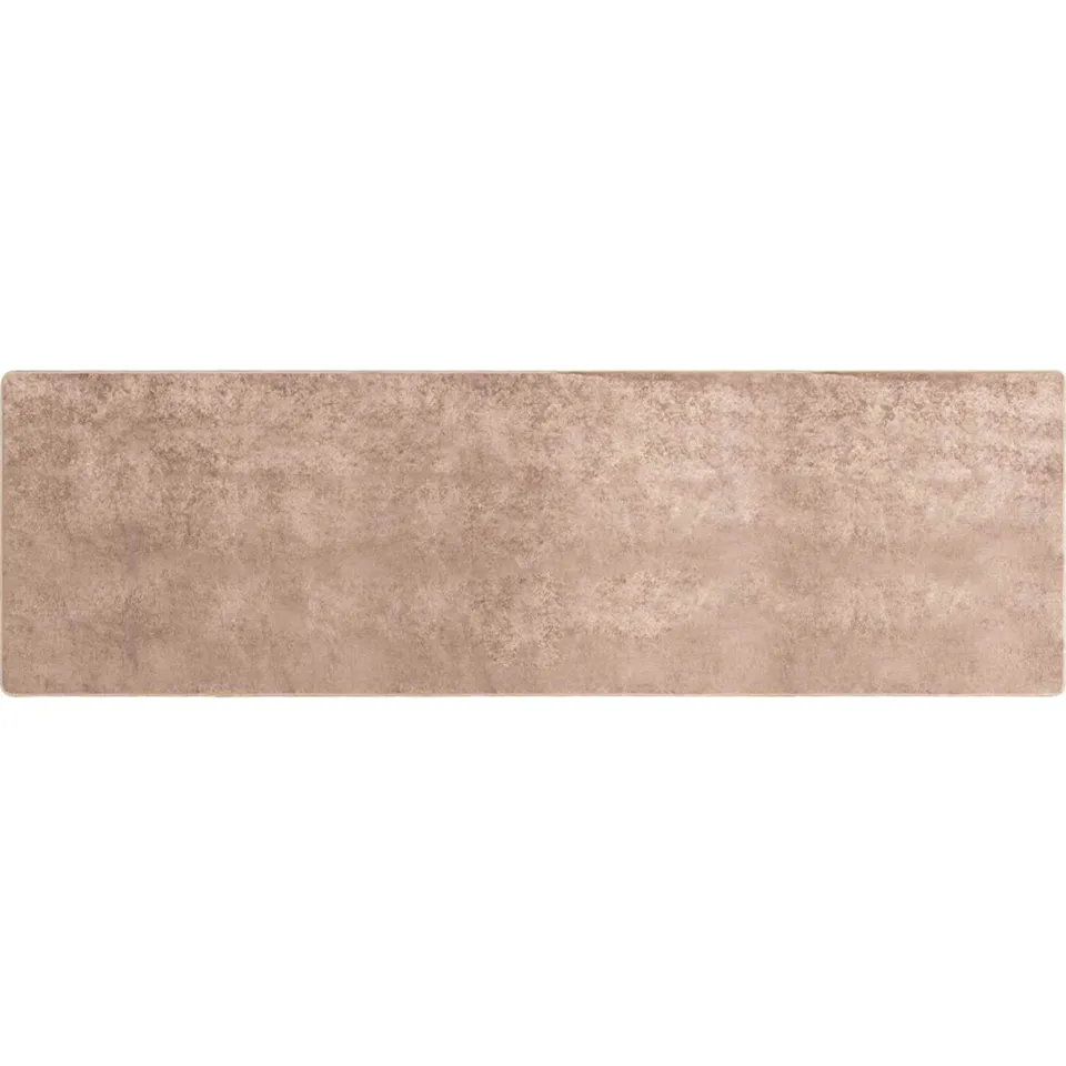 vidaXL Vloerkleedloper MARSA Zand 80 x 250 cm Polyester en PVC Geel