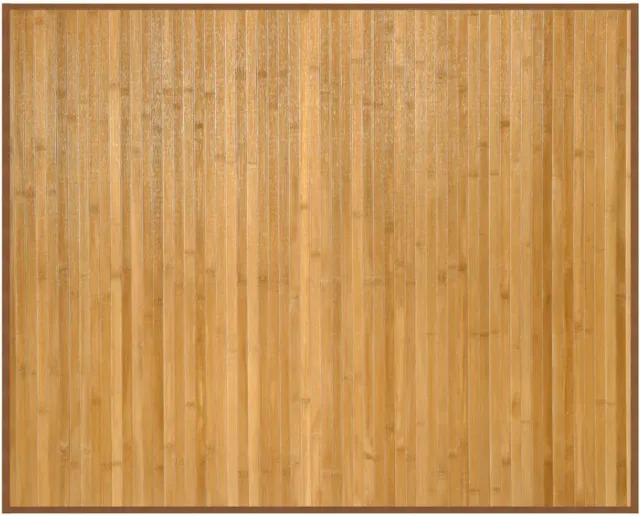 vidaXL Vloerkleed - rechthoekig - cm - bamboe - naturel
