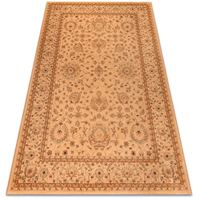RUGSX Kleden Rugsx Wollen tapijt KASHQAI 4303 100 oosters, kader, 200x300 cm Oranje