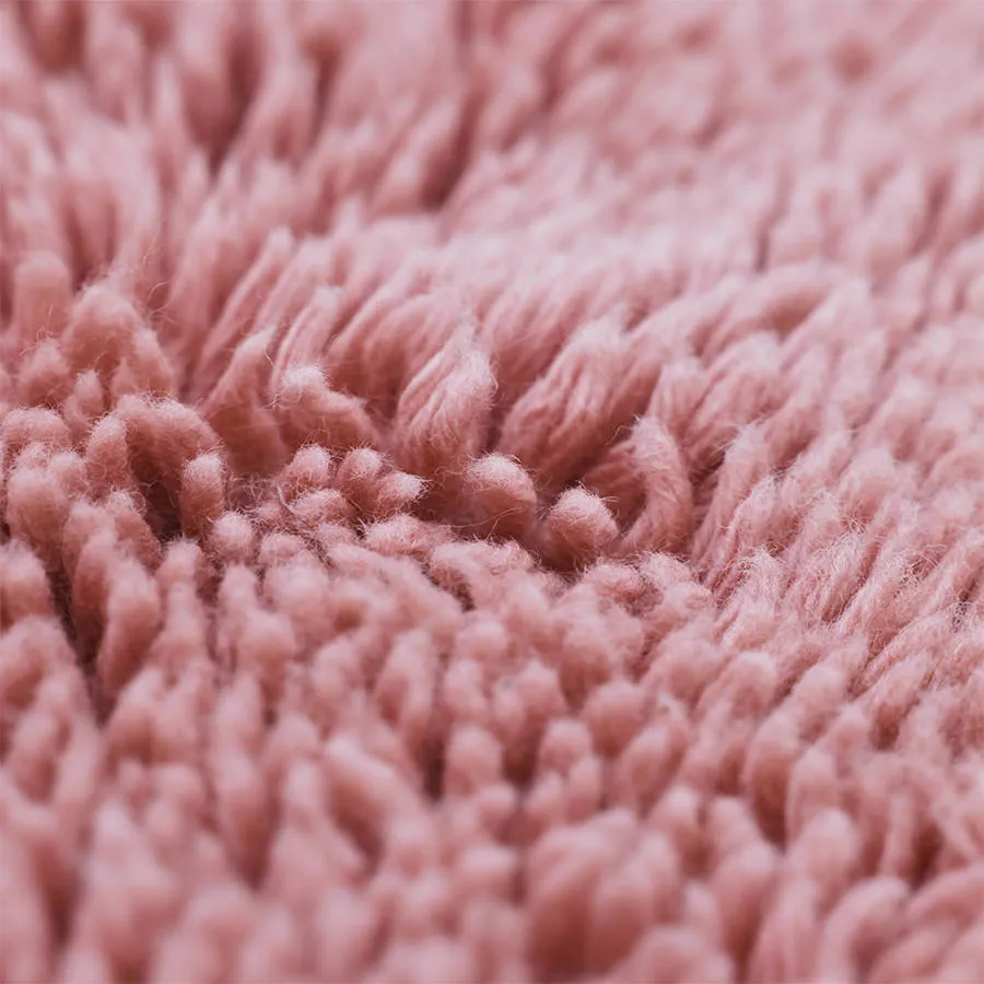 HKLIVING fluffy vloerkleed roze, foto 4