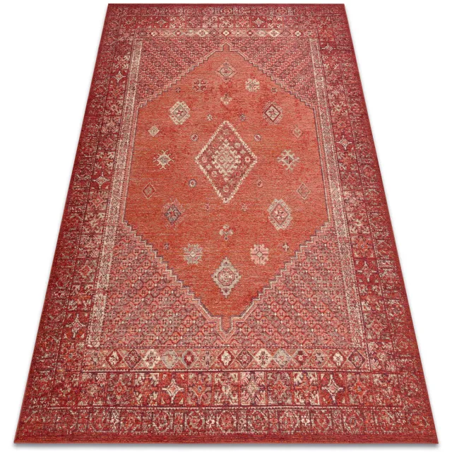 RUGSX Kleden Rugsx Wollen tapijt ANTIGUA 518 76 JT300 OSTA 170x240 cm Rood