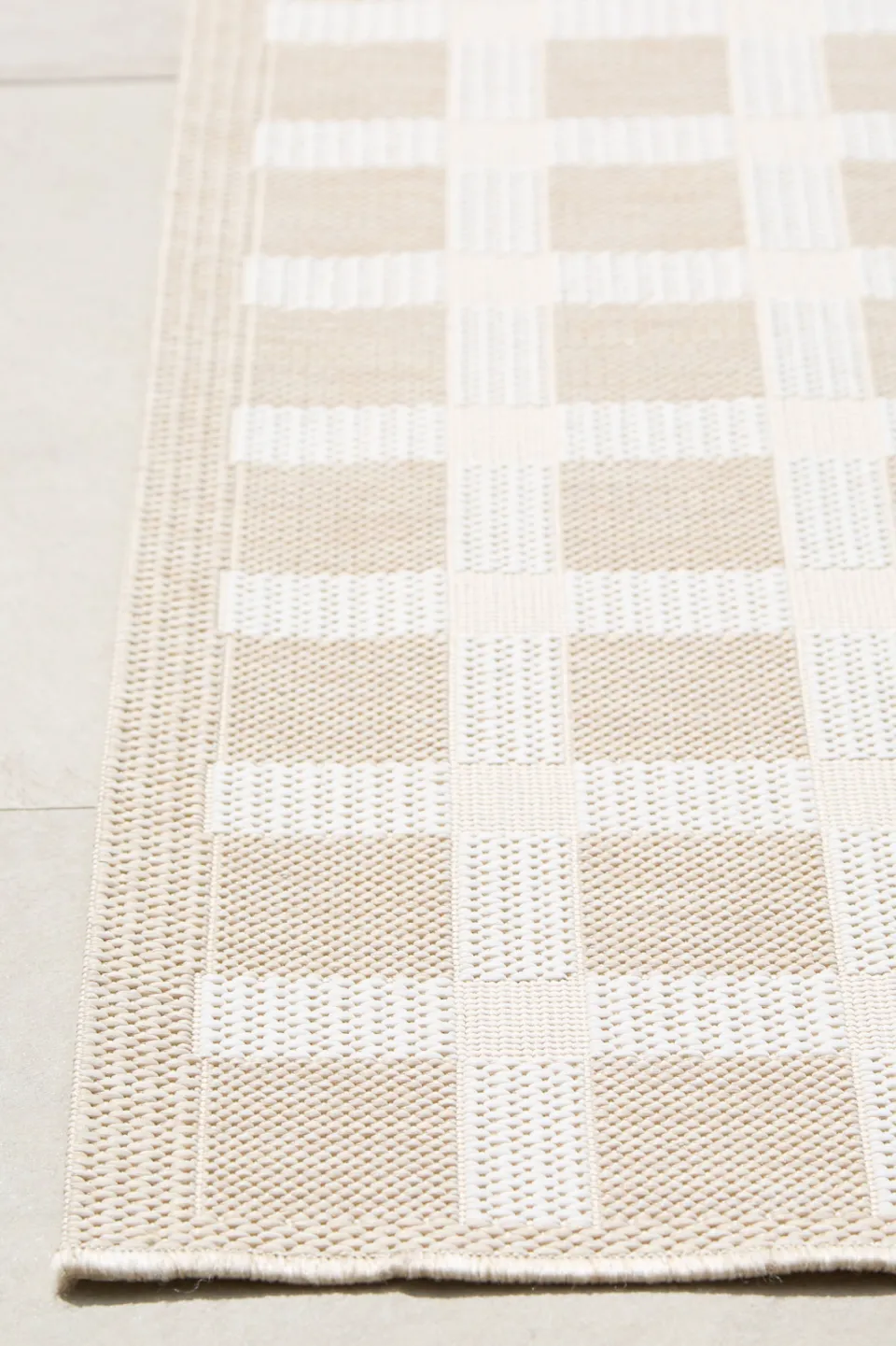 NOUS Living binnen- en buitenvloerkleed (290x200 cm) (290x200 cm) beige/wit, foto 4