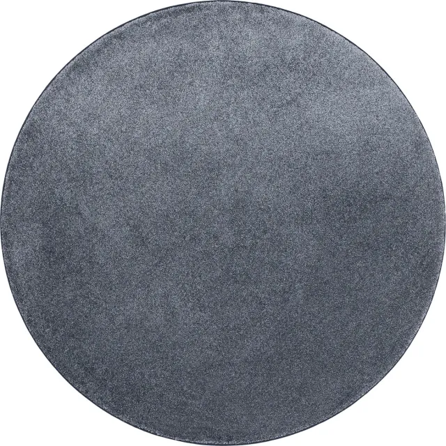 Snapstyle Vloerkleed Hoogpolig luxe velours Touch rond Grijs