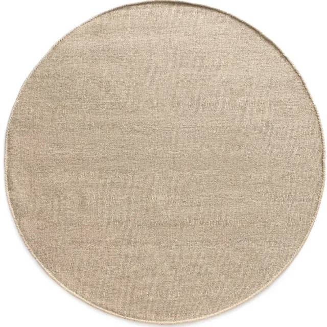 Nordic Weavers Rond wollen vloerkleed - Grund beige 160