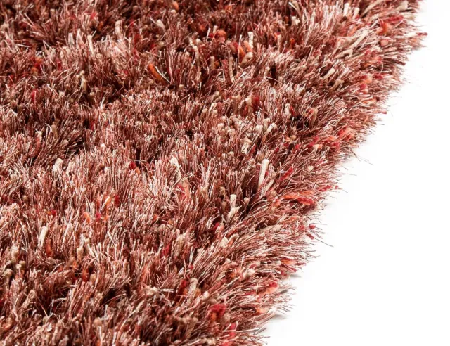 Brinkercarpets Brinker Carpets New Paulo Peach 307 Vloerkleed - Roze - Rechthoekig - Polyester - Woonkamer - Gespikkeld - Shaggy - Hoogpolig, Modern